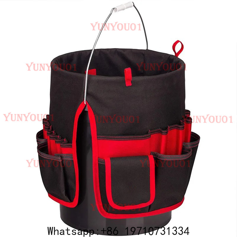 Grow Bag - ชุดอุปกรณ์ทำสวนยอดนิยม ชุดกระเป๋าผ้าอ๊อกซ์ฟอร์ด ชุดกระเป๋าใส่เครื่องมือช่างไฟฟ้า กระเป๋าคาดเอว กระเป๋าเก็บของ DIY