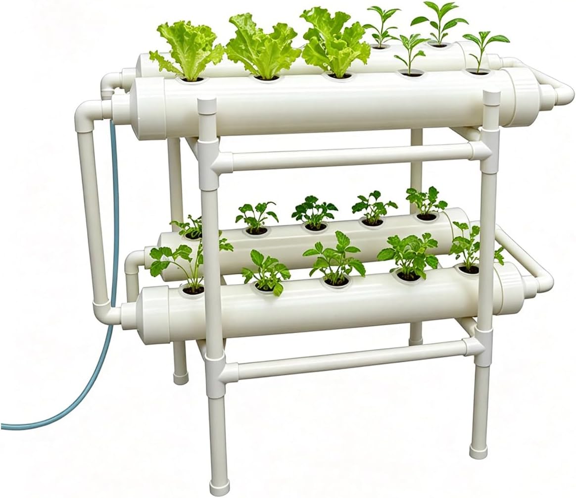 Hydroponic Kit - ระบบปลูกพืชแบบไฮโดรโพนิก 20 หลุม 4 ท่อ 2