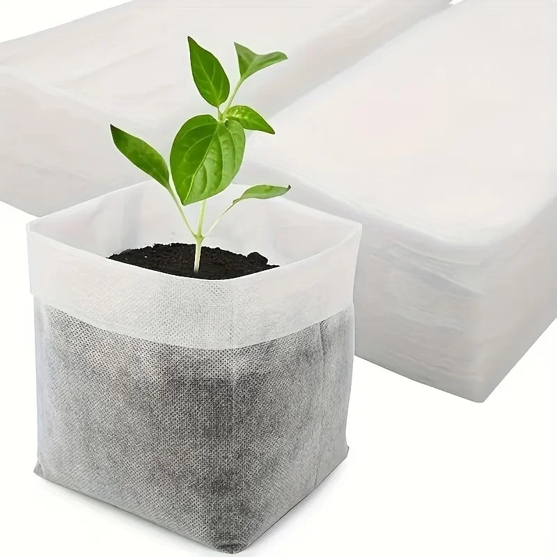 Grow Bag - ถุงปลูกต้นไม้แบบผ้าไม่ทอ ระบายอากาศได้ ซึมน้ำได้ ใช้ซ้ำได้ สำหรับเพาะเมล็ด พืชผัก