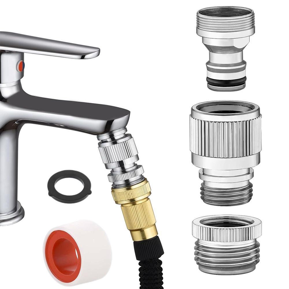 Trowel Garden Tools - ชุดอะแดปเตอร์ก๊อกน้ําสําหรับท่อสวนและการเชื่อมต่อฝักบัว Quick Connectors อะแดปเตอร์ท่ออ่างล้างหน้า FITTING เครื่องมือรดน้ําสวน