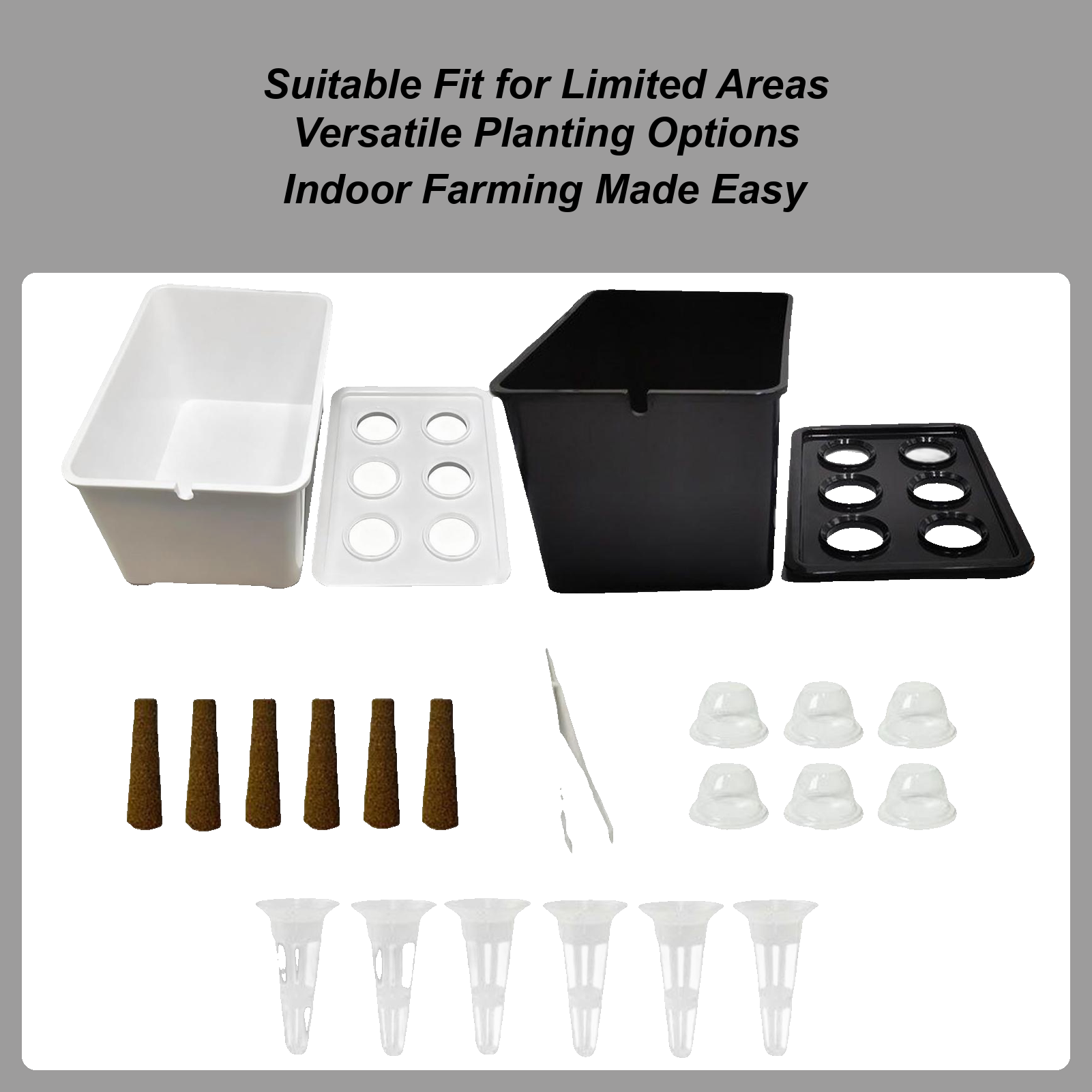 Hydroponic Kit - ชุดปลูกพืชไฮโดรโปนิกส์สำหรับผู้เริ่มต้น อุปกรณ์ปลูกพืชไฮโดรโปนิกส์ในบ้าน ระบบเพาะต้นกล้าสำหรับผักกาดหอม ดอกไม้ ระเบียง แปลงปลูกในโรงแรม