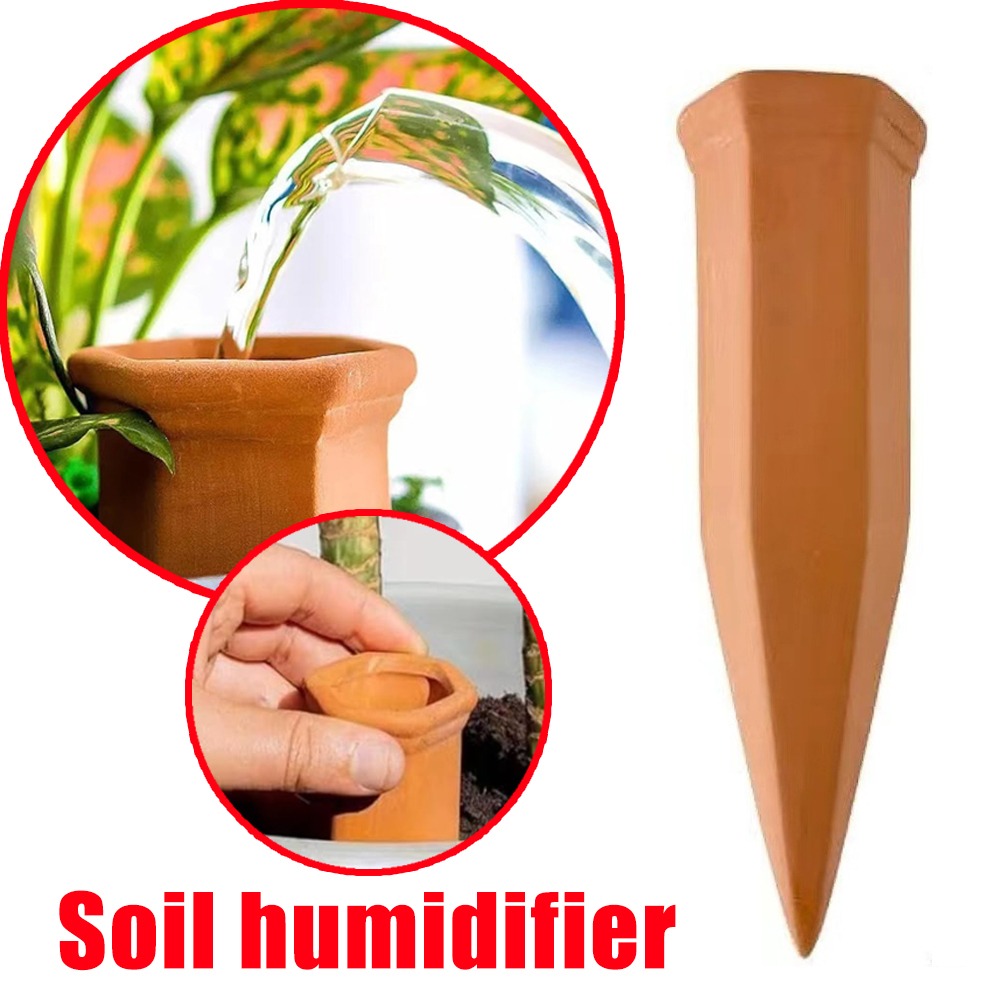 Self Watering Planter - อุปกรณ์รดน้ำอัตโนมัติแบบดินเผา ระบบรดน้ำต้นไม้ ปลูกในกระถาง แท่งรดน้ำแบบเสียบ เหมาะสำหรับต้นไม้กระถาง