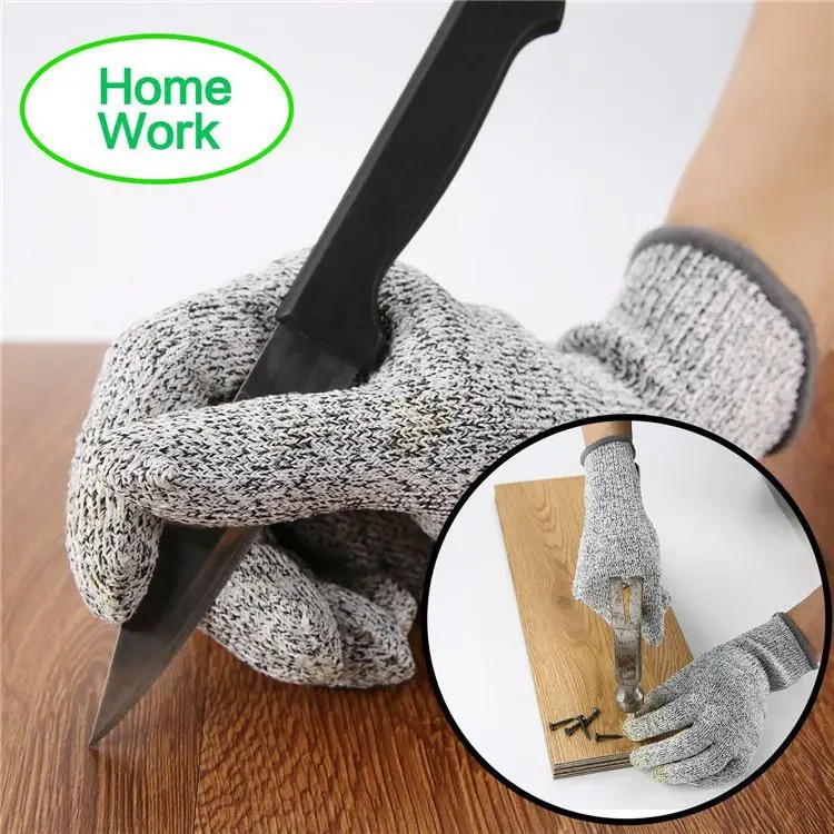 Garden Gloves - ถุงมือกันบาดระดับ 5 ป้องกันการแทงทะลุ ทำจากโลหะ สำหรับงานครัว งานชำแหละเนื้อ