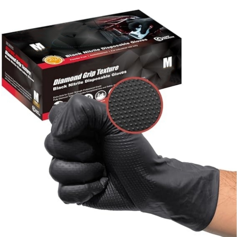 ถุงมือไนไตรล์สีดำแบบหนา 8 มิล  - Garden Gloves บทวิจารณ์และราคา