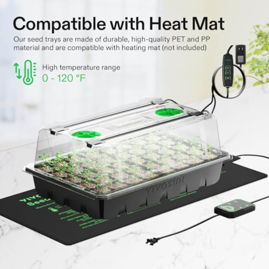 ถาดเพาะเมล็ด 6 แพ็คสำหรับทำสวน - Seed Starter Tray บทวิจารณ์และราคา