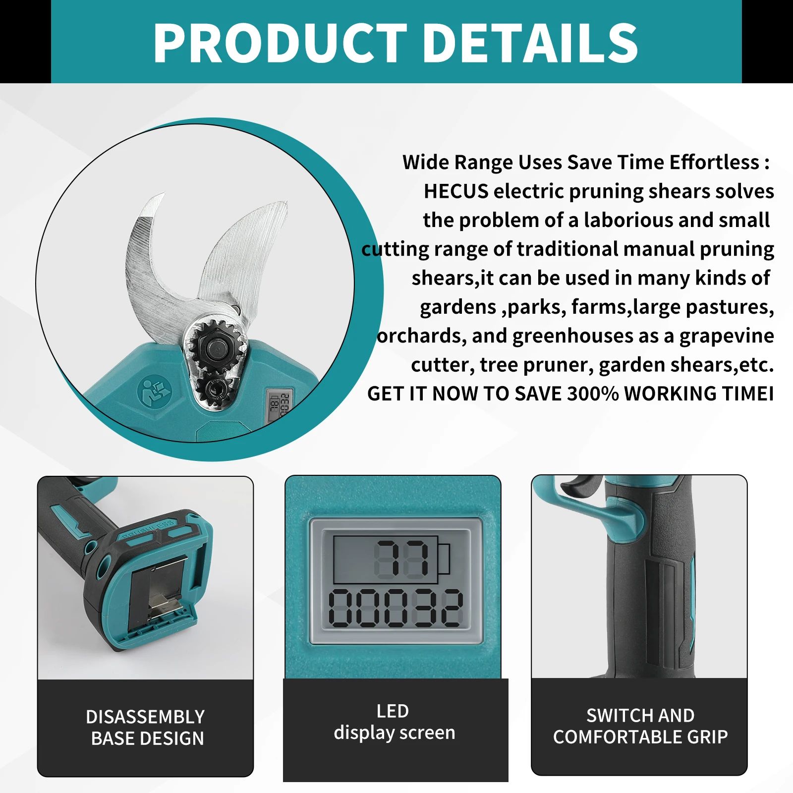 MPP569 กรรไกรตัดแต่งกิ่งไฟฟ้าไ - Pruning Shears บทวิจารณ์และราคา