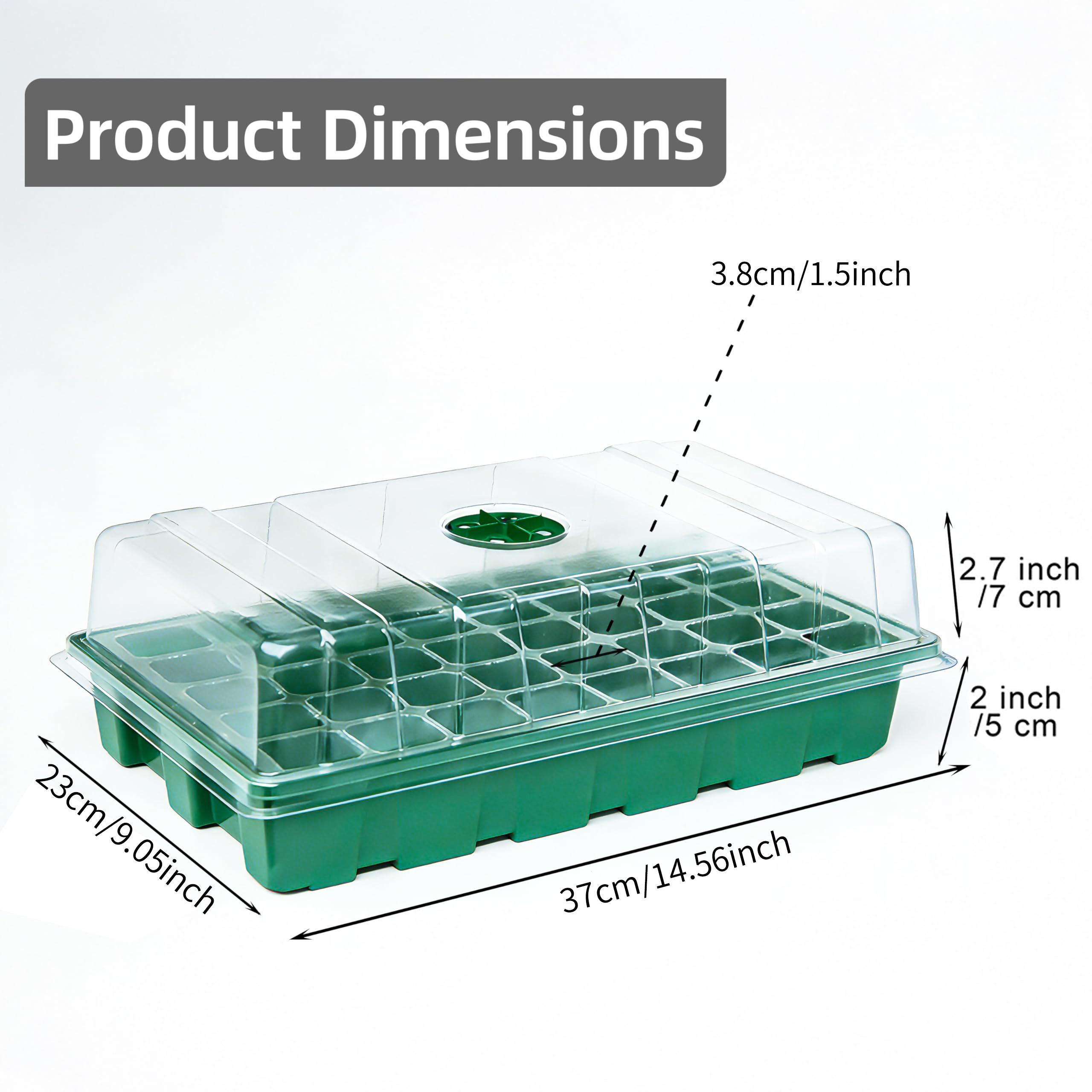 พร้อมเรือนกระจกแบบฝาใสและถาดเพ - Seed Starter Tray บทวิจารณ์และราคา