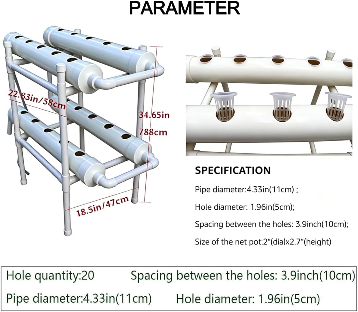 ระบบปลูกพืชแบบไฮโดรโพนิก 20 หล - Hydroponic Kit บทวิจารณ์และราคา