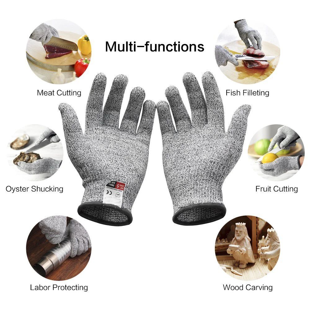 ถุงมือกันบาดระดับ 5 HPPE สำหรั - Garden Gloves บทวิจารณ์และราคา