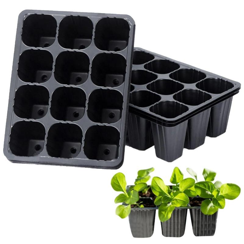12 หลุมผักต้นกล้าหม้อต้นกล้าถา - Seed Starter Tray บทวิจารณ์และราคา
