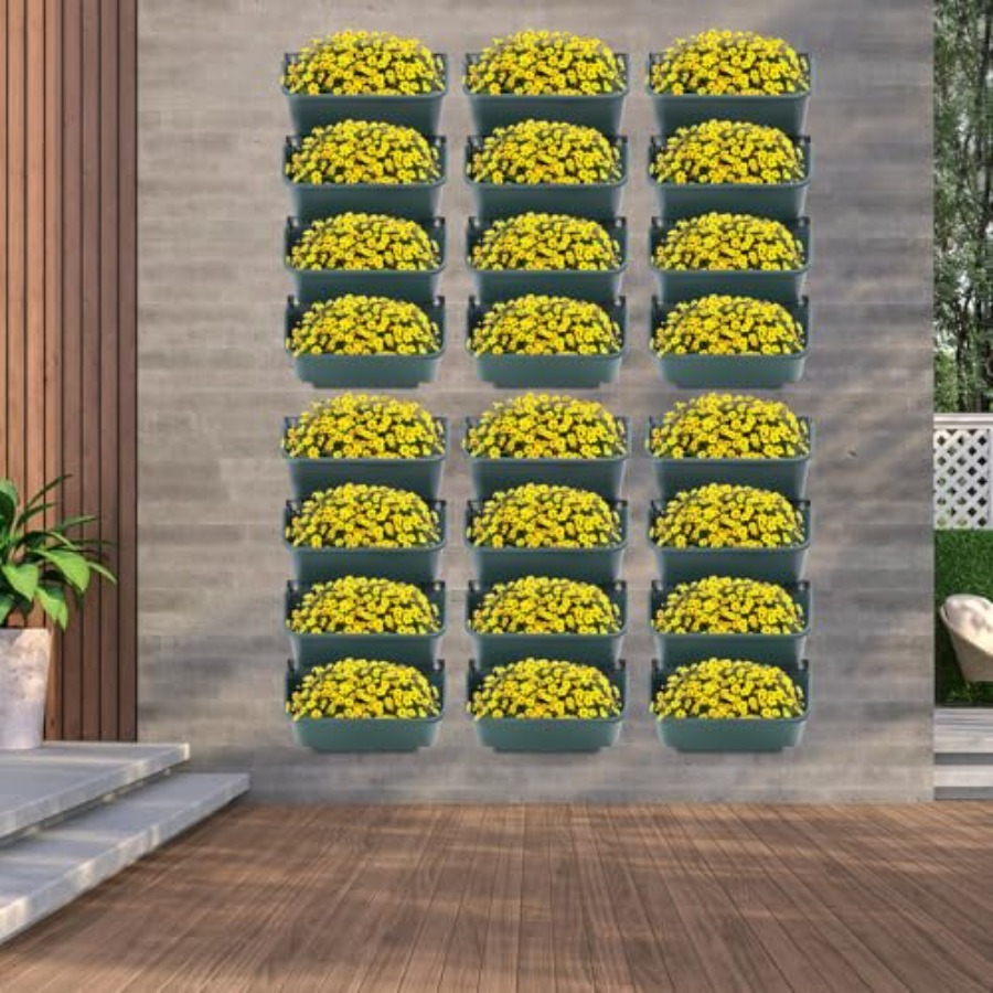 กระถางปลูกต้นไม้แนวตั้งสำหรับใ - Vertical Planter บทวิจารณ์และราคา