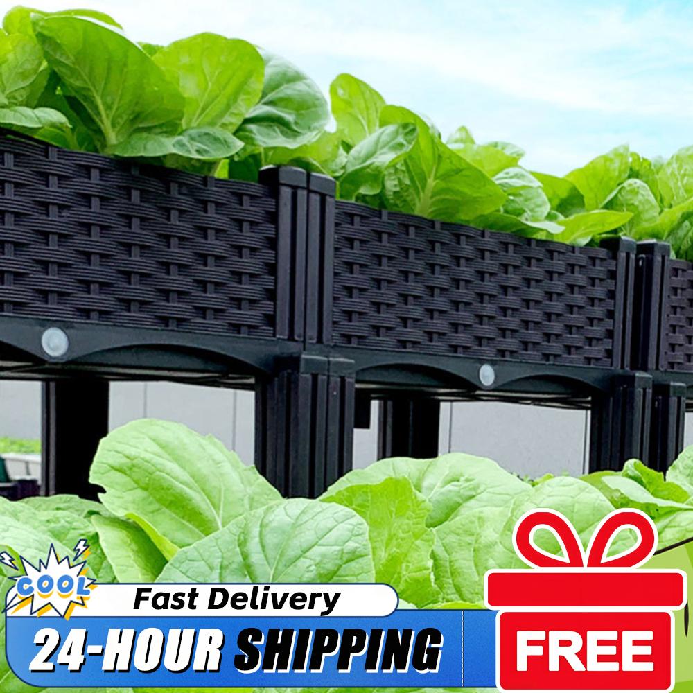 กระถางปลูกต้นไม้พลาสติกแบบยกสู - Raised Garden Bed บทวิจารณ์และราคา