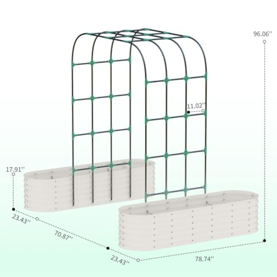 แปลงปลูกผักยกพื้นชุบสังกะสีขนา - Raised Garden Bed บทวิจารณ์และราคา