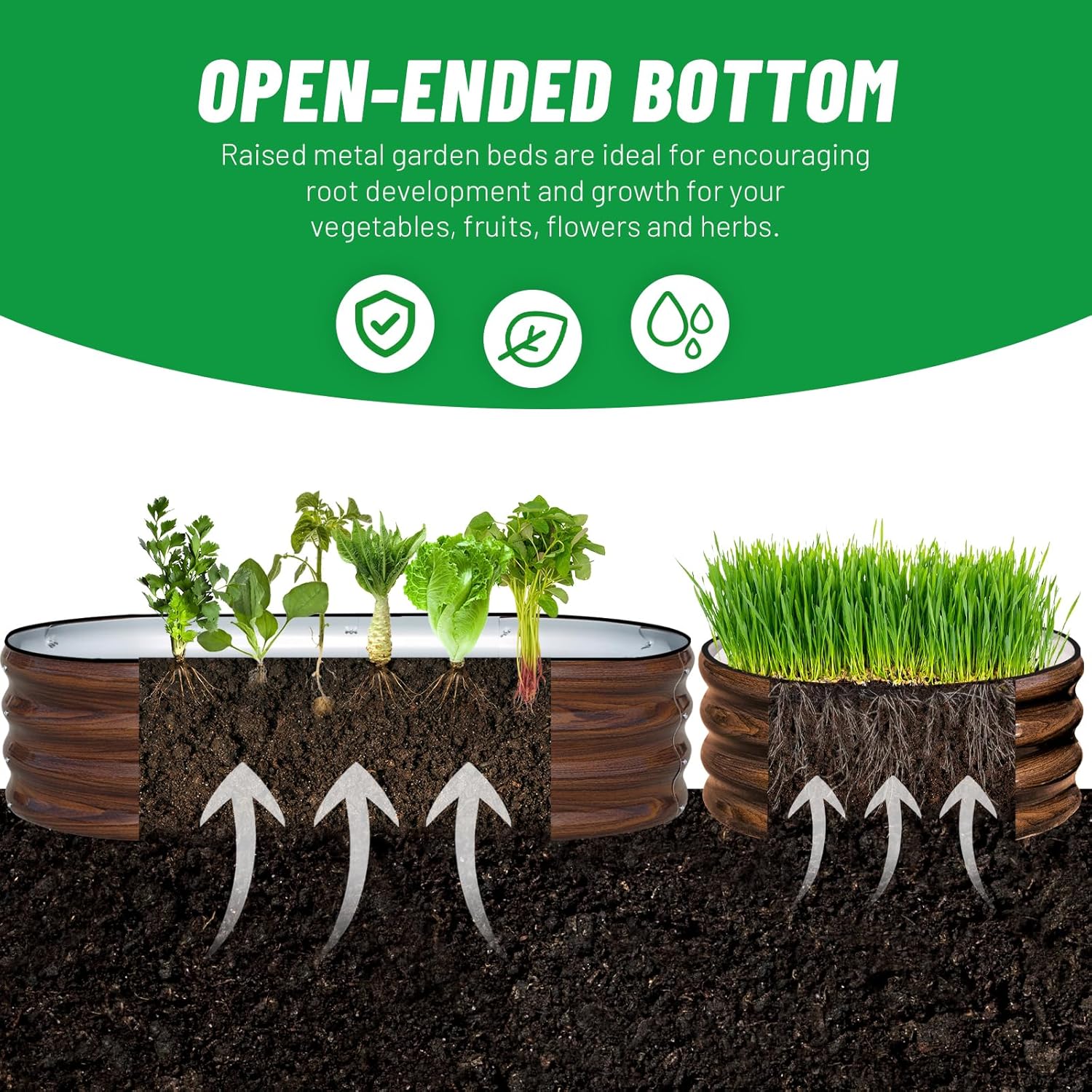 ชุดแปลงแปลงปลูกผักยกพื้นเหล็กช - Raised Garden Bed บทวิจารณ์และราคา