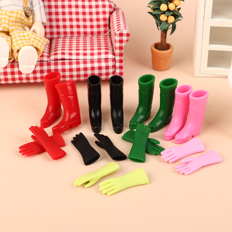 1 ชุด 1:12 บ้านตุ๊กตาจิ๋วรองเท - Garden Gloves บทวิจารณ์และราคา