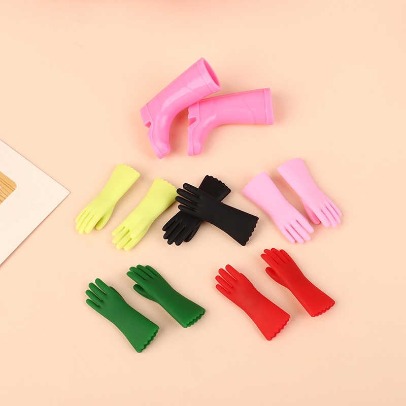 1 ชุด 1:12 บ้านตุ๊กตาจิ๋วรองเท - Garden Gloves บทวิจารณ์และราคา