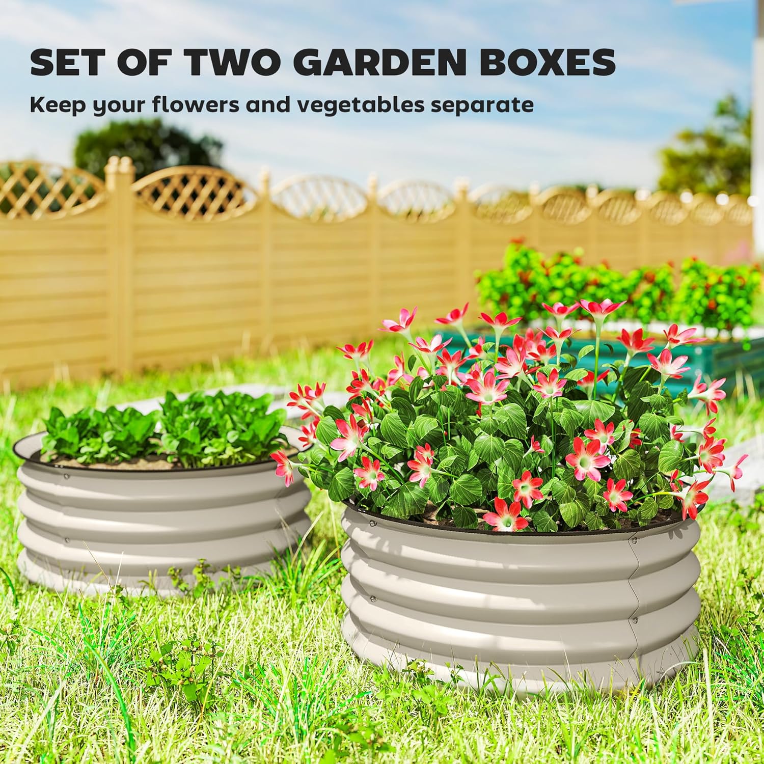 ชุดแปลงปลูกผักยกพื้นแบบชุบสังก - Raised Garden Bed บทวิจารณ์และราคา