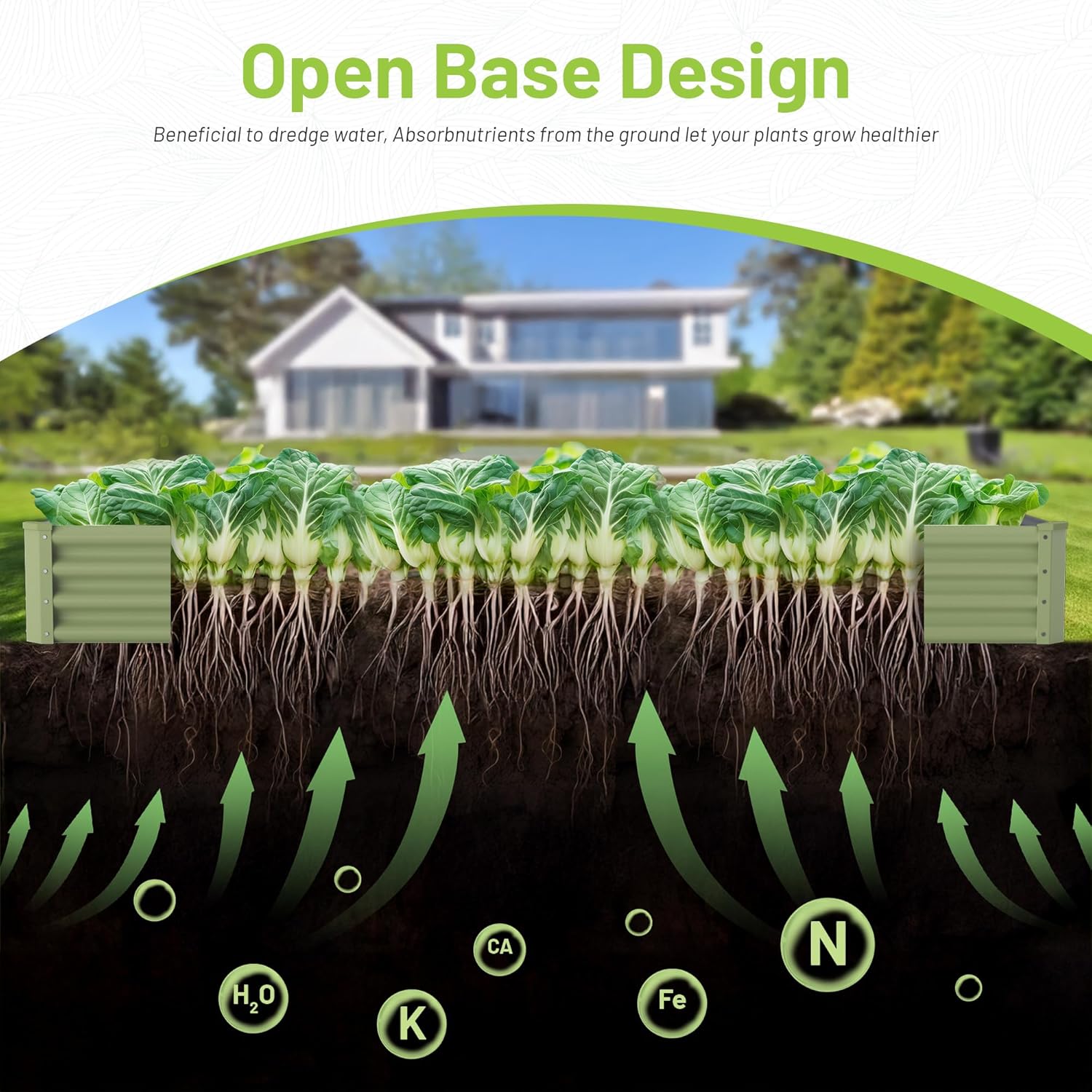 แปลงปลูกผักกลางแจ้งแบบยกพื้น ท - Raised Garden Bed บทวิจารณ์และราคา