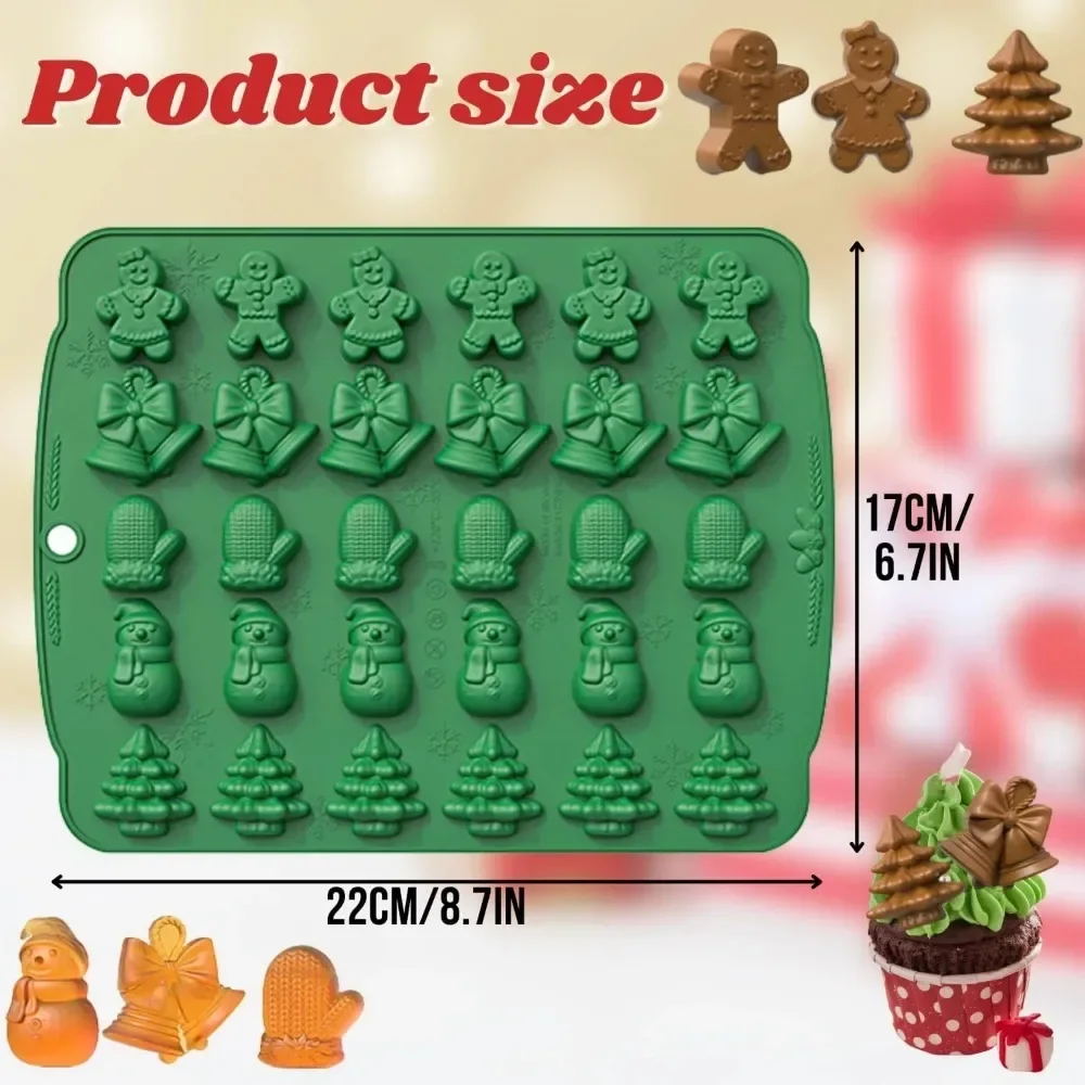 คริสต์มาสซิลิโคนช็อกโกแลตแม่พิ - Garden Gloves บทวิจารณ์และราคา