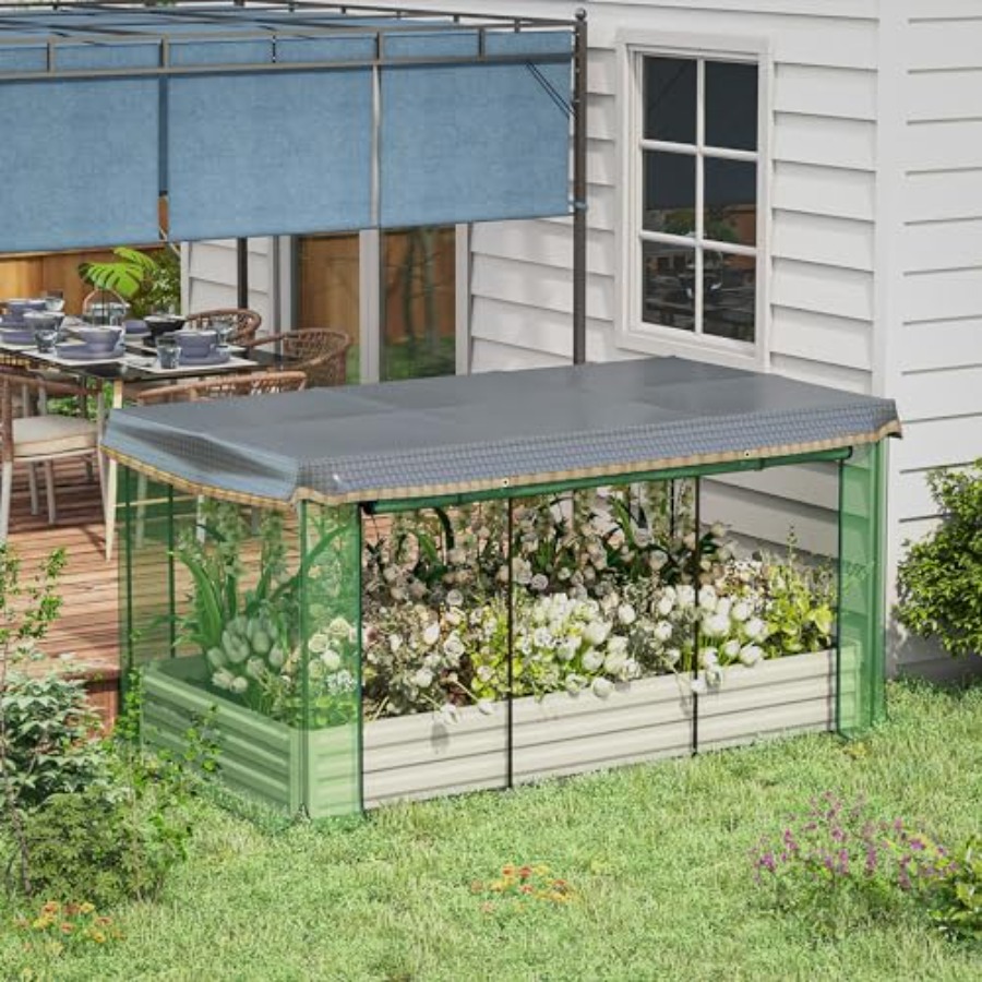 แปลงปลูกผักยกพื้นชุบสังกะสี ขน - Raised Garden Bed บทวิจารณ์และราคา