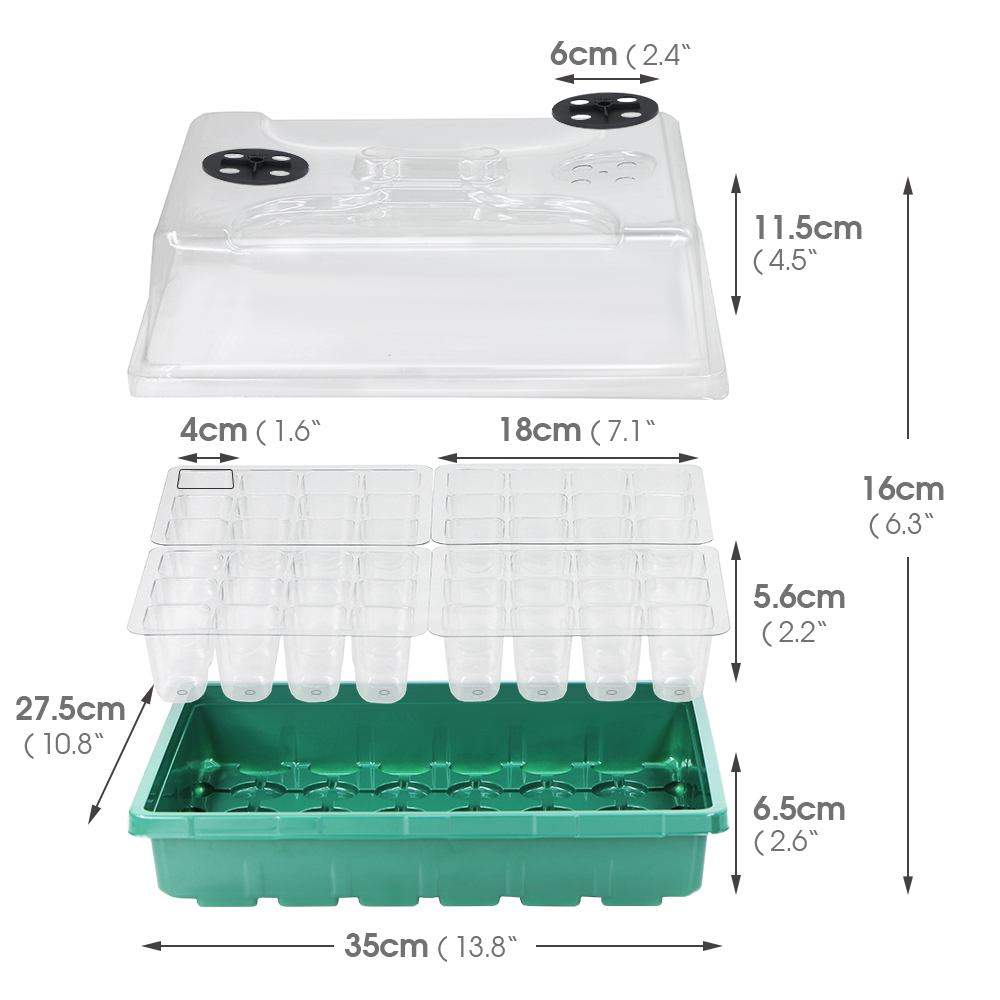 แผ่นทำความร้อนสำหรับกล่องเพาะก - Seed Starter Tray บทวิจารณ์และราคา