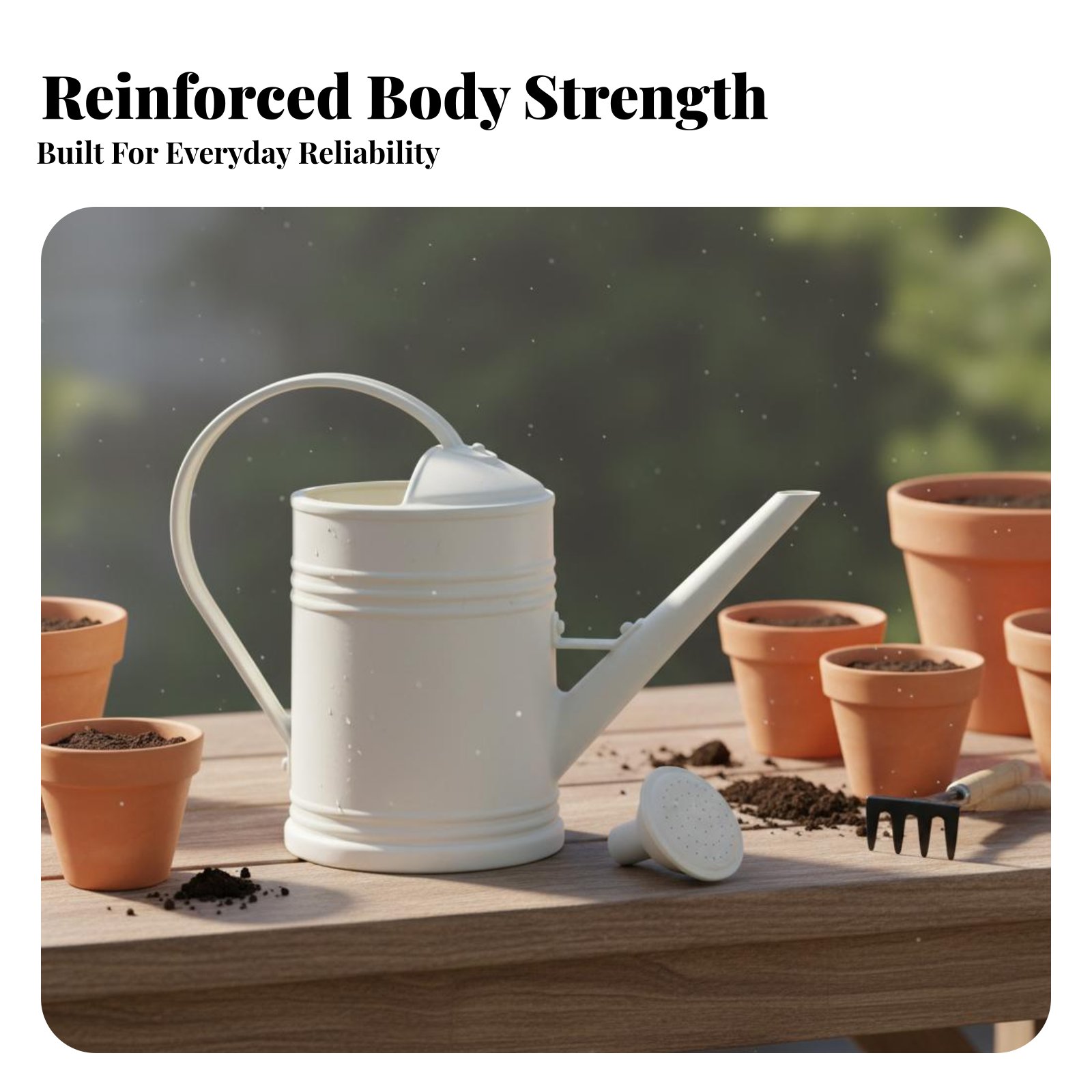 บัวรดน้ำแบบพกพาพร้อมพวยยาว สำห - Watering Can บทวิจารณ์และราคา