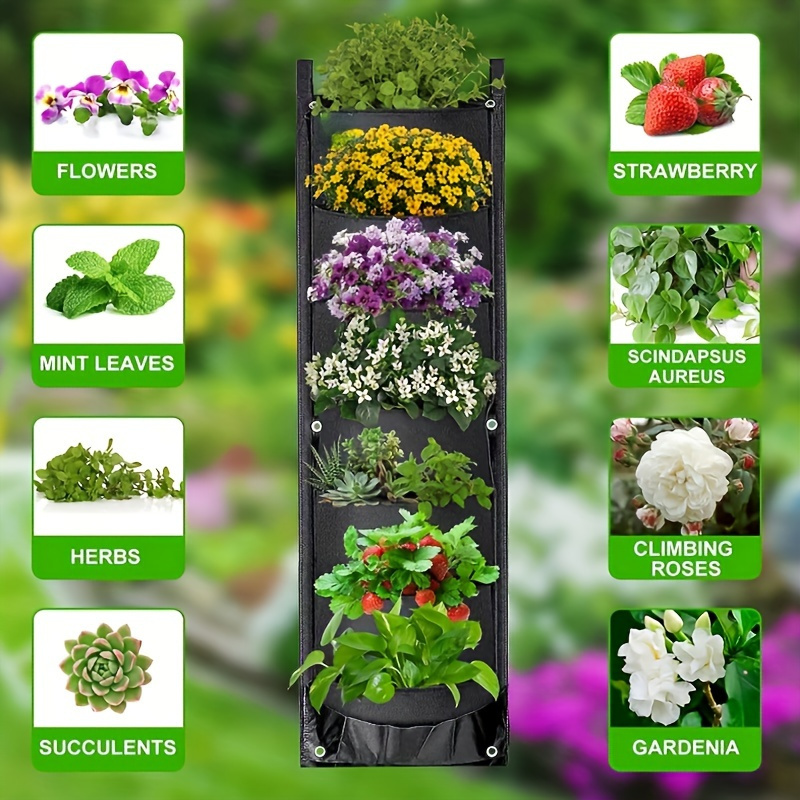 2 ชิ้น ถุงปลูกต้นไม้แบบแขวนผนั - Vertical Planter บทวิจารณ์และราคา