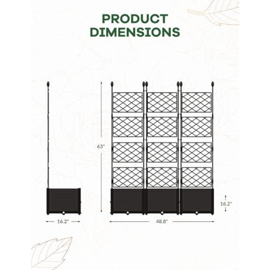 ชุดกระถางปลูกแบบยกสูง 3 ชิ้น พ - Raised Garden Bed บทวิจารณ์และราคา