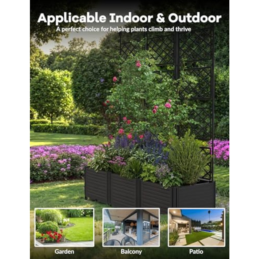 ชุดกระถางปลูกแบบยกสูง 3 ชิ้น พ - Raised Garden Bed บทวิจารณ์และราคา