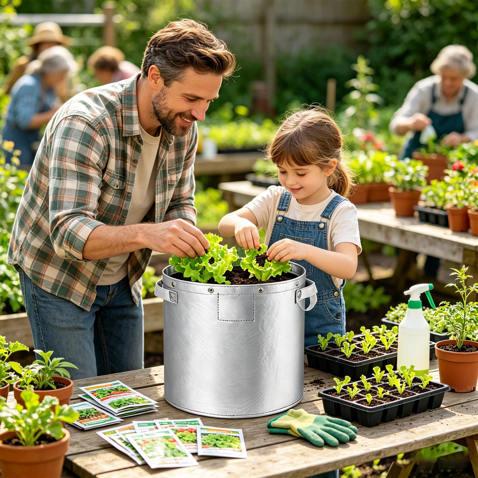 ถุงปลูกต้นไม้ กระถางย้ายกล้าสต - Grow Bag บทวิจารณ์และราคา